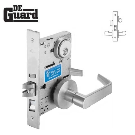 DEGUARD Extra Heavy Duty Mortise Lock - Entry - RC -26D DM3004-LR01-RC-26D